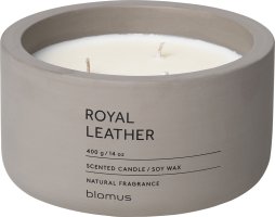 Vonná svíčka Royal Leather - kulatá