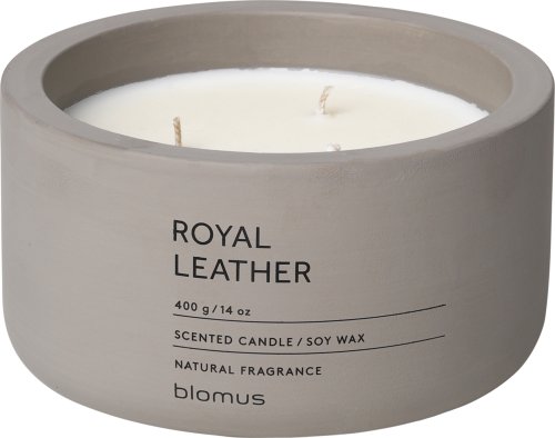 Vonná svíčka Royal Leather - kulatá