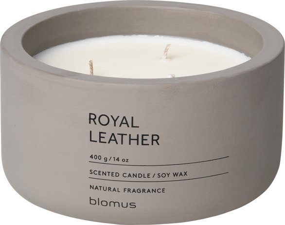 Vonná svíčka Royal Leather - kulatá