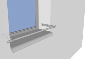 Zábrana truhlíku mezi špalety pr.20mm/2500mm