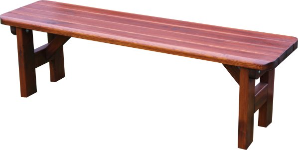 Zahradní lavice Rovná bez opěrky