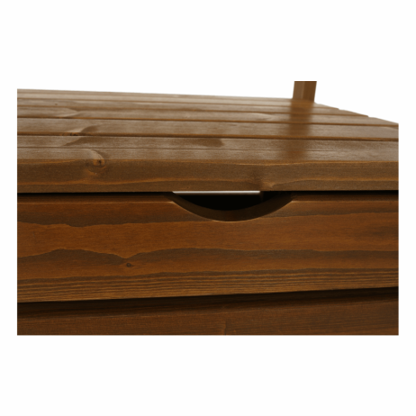 Hnědá zahradní lavička Wood