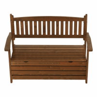 Hnědá zahradní lavička Wood