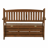 Hnědá zahradní lavička Wood