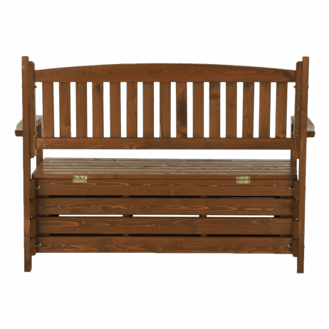Hnědá zahradní lavička Wood