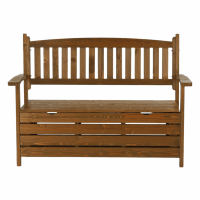 Hnědá zahradní lavička Wood