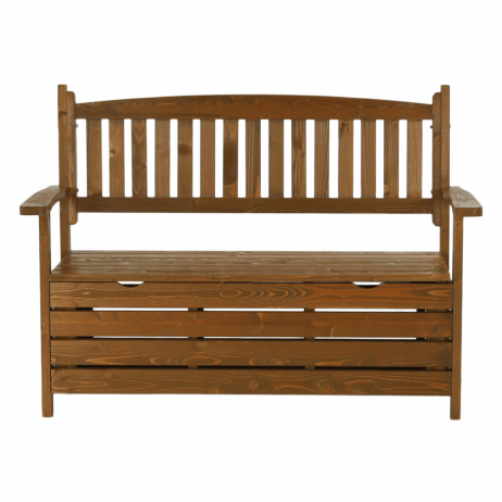 Hnědá zahradní lavička Wood