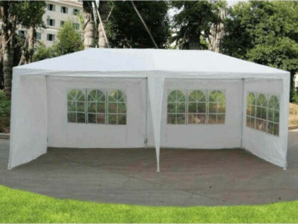 Bílý zahradní stan Party 3x6 m