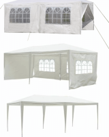Bílý zahradní stan Party 3x6 m