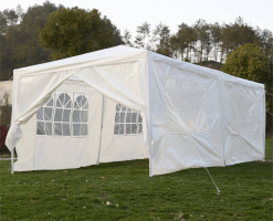 Bílý zahradní stan Party 3x6 m