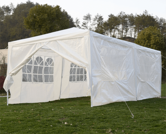 Bílý zahradní stan Party 3x6 m