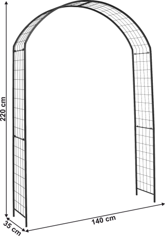 Zahradní oblouk Glasser