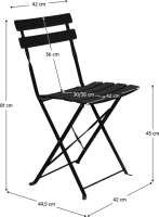 Černý zahradní set Sceneic 1+2