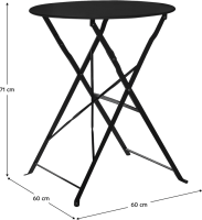 Černý zahradní set Sceneic 1+2