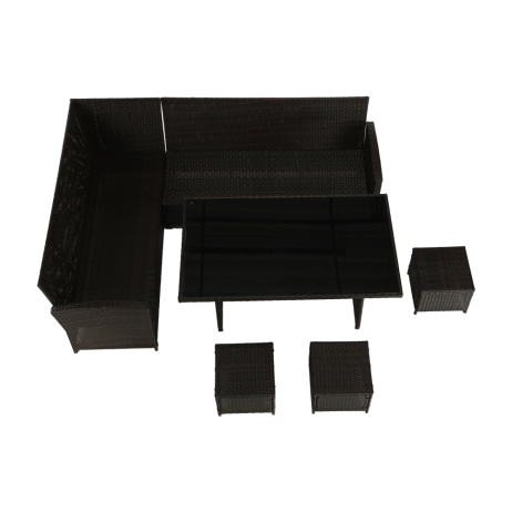 Zahradní ratanový set Exsyty