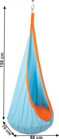 Závěsné houpací křeslo Egg Blue
