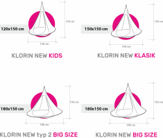 Závěsné houpací křeslo Kids světle šedá