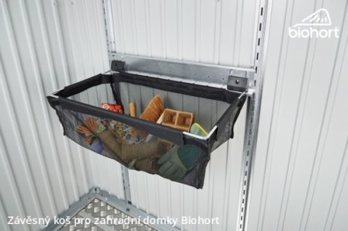 Závěsný koš pro zahradní domky Biohort
