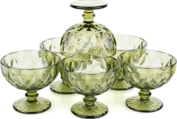Sklenice na zmrzlinu Baroque 300 ml set 6 ks