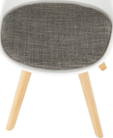 Židle Rangements, bílá / hnědá