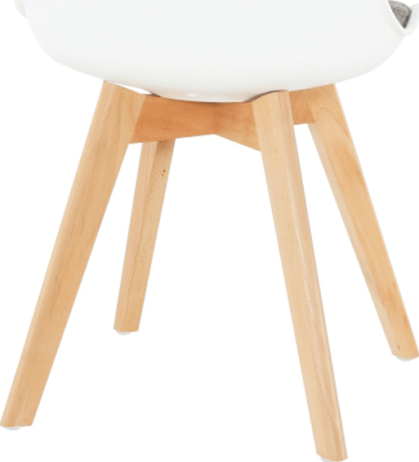 Židle Rangements, bílá / hnědá