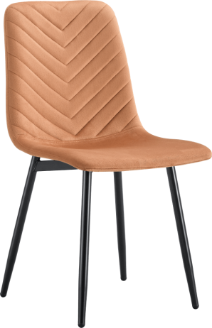 Jídelní židle Mitas terakota Velvet látka