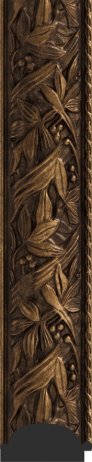 Zrcadlo v bronzovém rámu, byzantský ornament