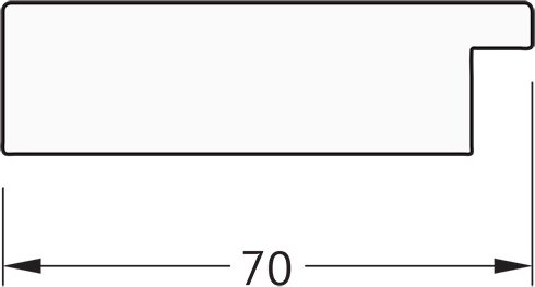 Zrcadlo v rámu, měděná mozaika antická