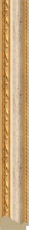 Zrcadlo v rámu, versailleský ornament s krakeláží