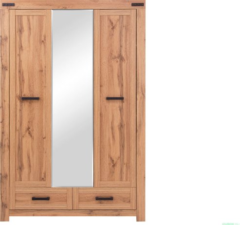 Zrcadlová šatní skříň MORITZ 3D2S