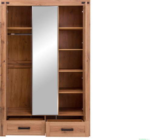 Zrcadlová šatní skříň MORITZ 3D2S