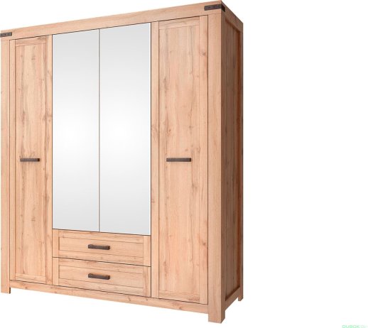 Zrcadlová šatní skříň MORITZ 4D2S