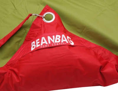 Sedací pytel BeanBag duo-scarlet rose-green frog