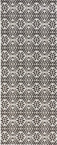 Běhoun Soho 102801 Schwarz-Creme 80x200 cm