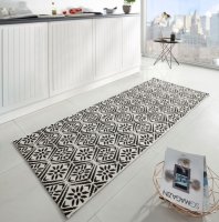 Běhoun Soho 102801 Schwarz-Creme 80x200 cm