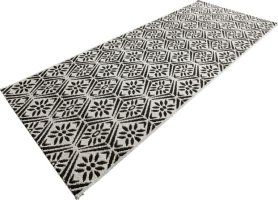 Běhoun Soho 102801 Schwarz-Creme 80x200 cm