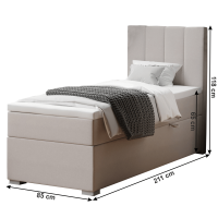 Boxspringová postel Fetplay 80x200 pravá