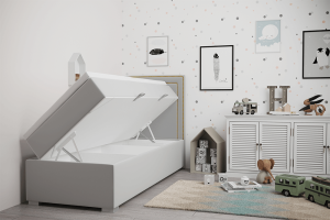 Boxspringová postel Plaplay 90x200 pravá