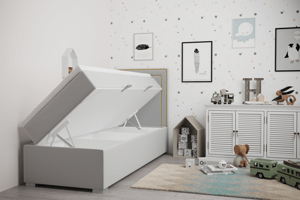 Boxspringová postel Plaplay 90x200 pravá