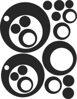 Samolepící dekorace Bublinky