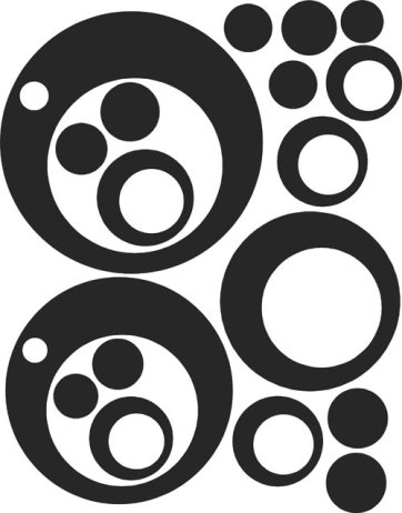 Samolepící dekorace Bublinky