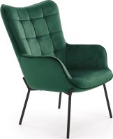 Designové křeslo CASTEL tmavě zelená