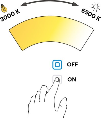 Černé LED zrcadlo ZPC 42003V-90 80x60 cm