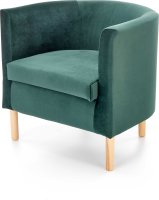 Designové křeslo Clubby 2 tmavě zelená