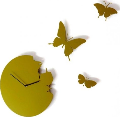 Designové hodiny Diamantini a Domeniconi Butterfly green 40cm