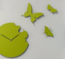 Designové hodiny Diamantini a Domeniconi Butterfly green 40cm