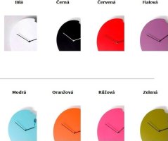 Designové hodiny Diamantini a Domeniconi Butterfly orange 40cm