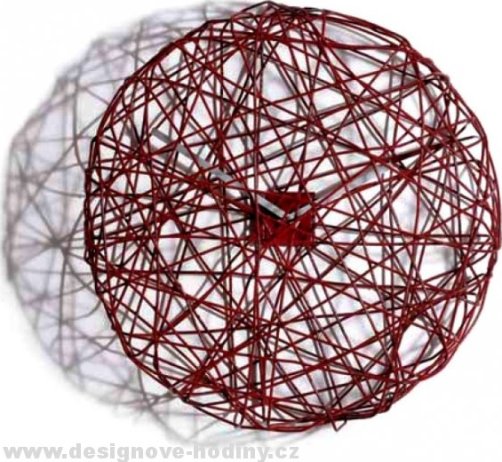 Designové hodiny Diamantini a Domeniconi Ci Vediamo red 50cm