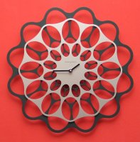 Designové hodiny Diamantini&Domeniconi antracit/aluminium 40cm