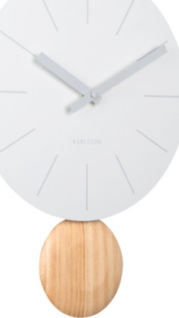 Designové kyvadlové hodiny 5967WH Karlsson 41cm